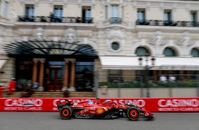 55 Carlos Sainz ESP, Scuderia Ferrari HP , F1 Grand Prix of Monaco at Circuit de Monaco on May 24, 2024 in Monte Carlo, Monaco Photo by HOCH ZWEI Monte Carlo Monaco