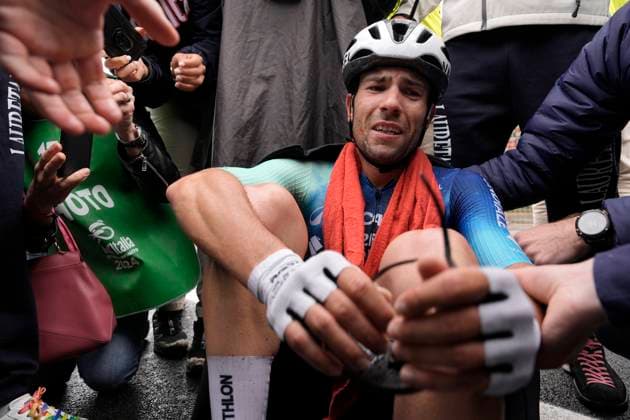 Vendrame Andrea (Team Decathlon Ag2R La Mondiale) winner the stage 19 of the Giro d Italia from Mortegliano to Sappada, Italy - Friday, May 24, 2024 - Cycling  Copyright: xMarcoxAlpozzi Pool LaPressex
