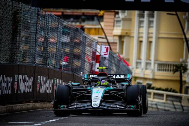 44 Lewis Hamilton, (GRB) AMG Mercedes Ineos during the Monaco GP, 23-26 May 2024 Montecarlo, Formula 1 World Championship, WM, Weltmeisterschaft 2024.  Copyright: xFedericoxBasile IPAxSportx xipa-x xx IPA_46494980 IPA_Agency_IPA46494980