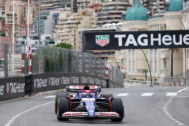 F1 Gran Prix of Monaco Daniel Ricciardo of Racing Bulls on track during practice ahead of the F1 Grand Prix of Monaco at Circuit de Monaco on May 24, 2024 in Monte-Carlo, Monaco. Monaco Monte-Carlo Monaco Copyright: xMarcoxCanonierox
