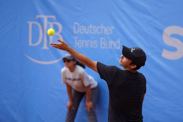 Schwaben Open ATP Challenger 2024 Augsburg, 24 05 2024 Simon Freund SWE, Sweden Schwaben Open 2024, ATP Challenger Tour, venue of the TC Augsburg on 24 05 2024, Augsburg Copyright: xBEAUTIFULxSPORTSx Pajonkx