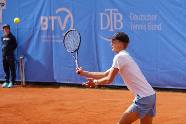 Schwaben Open ATP Challenger 2024 Augsburg, 24 05 2024 Johannes Ingildsen DEN, Denmark Schwaben Open 2024, ATP Challenger Tour, venue of the TC Augsburg on 24 05 2024, Augsburg Copyright: xBEAUTIFULxSPORTSx Pajonkx