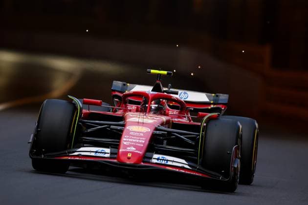 55 Carlos Sainz ESP, Scuderia Ferrari HP , F1 Grand Prix of Monaco at Circuit de Monaco on May 24, 2024 in Monte Carlo, Monaco Photo by HOCH ZWEI Monte Carlo Monaco
