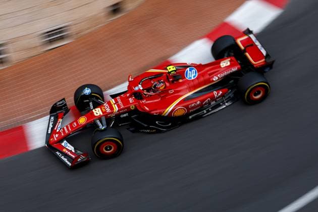 55 Carlos Sainz ESP, Scuderia Ferrari HP , F1 Grand Prix of Monaco at Circuit de Monaco on May 24, 2024 in Monte Carlo, Monaco Photo by HOCH ZWEI Monte Carlo Monaco