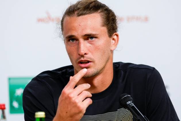 24 05 2024, Tennis, French Open 2024 Roland Garros, FRA, Paris, picture from left, press conference with Alexander Zverev GER Copyright: HMBxMedia AntonioxBorga