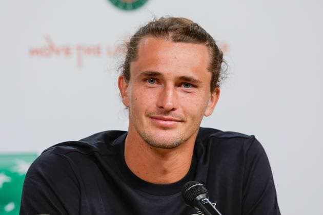 24 05 2024, Tennis, French Open 2024 Roland Garros, FRA, Paris, picture from left, press conference with Alexander Zverev GER laughing Copyright: HMBxMedia AntonioxBorga