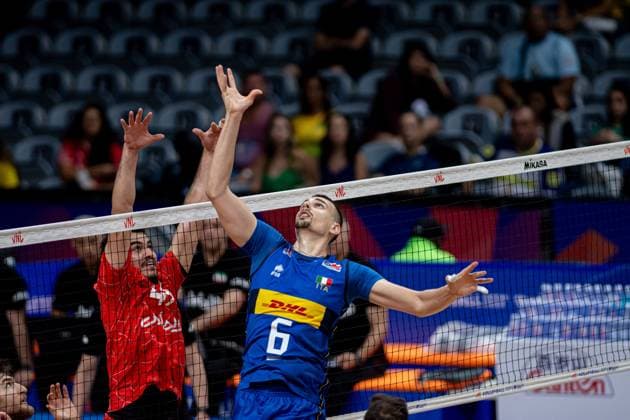 Volleyball, Nations League, Italien - Iran Liga das Nações Irã X Itália RIO DE JANEIRO, RJ - 24.05.2024: LIGA DAS NAÇÕES IRÃ X ITÁLIA - Iran (Photo: Pedro Teixeira Fotoarena) x2543527x  PedroxTeixeira