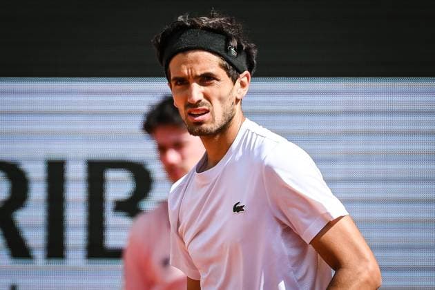 May 25, 2024, Paris, France, France: Pierre-Hugues HERBERT of France during an exhibition match of Roland-Garros 2024, French Open 2024, Grand Slam tennis tournament at Roland-Garros Stadium on May 25, 2024 in Paris, France. Paris France - ZUMAm308 20240525_zsp_m308_001 Copyright: xMatthieuxMirvillex