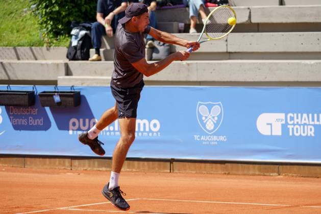 Schwaben Open ATP Challenger 2024 Augsburg, 25 05 2024 Jakob Schnaitter GER, Germany in the doubles final of the Schwaben Open 2024 Schwaben Open 2024, ATP Challenger Tour, TC Augsburg on 25 05 2024, Augsburg Copyright: xBEAUTIFULxSPORTSx Pajonkx