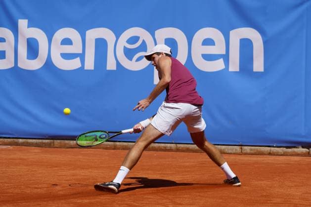 Schwaben Open ATP Challenger 2024 Augsburg, 25 05 2024 Mark Wallner GER, Germany in the doubles final of the Schwaben Open 2024 Schwaben Open 2024, ATP Challenger Tour, TC Augsburg venue on 25 05 2024, Augsburg Copyright: xBEAUTIFULxSPORTSx Pajonkx