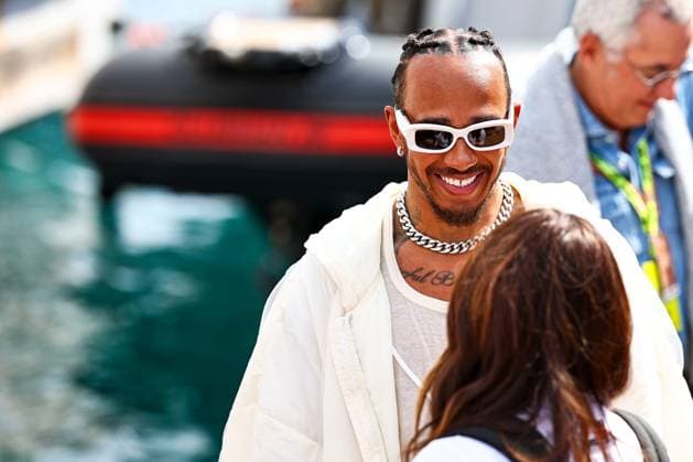 Lewis Hamilton of Great Britain and Mercedes gesturing, gestures, Qualifying, F1 Grand Prix of Monaco, Monaco on May 25, 2024 in Monte Carlo, Monaco Photo by Diogo Cardoso DeFodi Images Lewis Hamilton of Great Britain and Mercedes gestures arriving in the paddock, Qualifying, F1 Grand Prix of Monaco, Monaco on May 25, 2024 in Monte Carlo, Monaco Photo by Diogo Cardoso DeFodi Images Defodi 645 f1mon20240525 0346 Defodi-645