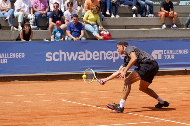 Schwaben Open ATP Challenger 2024 Augsburg, 25 05 2024 Jakob Schnaitter GER, Germany in the doubles final of the Schwaben Open 2024 Schwaben Open 2024, ATP Challenger Tour, TC Augsburg on 25 05 2024, Augsburg Copyright: xBEAUTIFULxSPORTSx Pajonkx