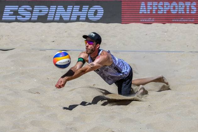 Beach Pro Tour Elite 16 Espinho, Portugal, 25 05 2024 Clemens Wickler GER Beach Pro Tour Elite 16 Espinho, Espinho on 25 05 2024 Copyright: xBEAUTIFULxSPORTS PeterxWeberx