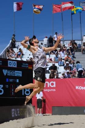 Beach Pro Tour Elite 16 Espinho, Portugal, 25 05 2024 Clemens Wickler GER Beach Pro Tour Elite 16 Espinho, Espinho on 25 05 2024 Copyright: xBEAUTIFULxSPORTS PeterxWeberx