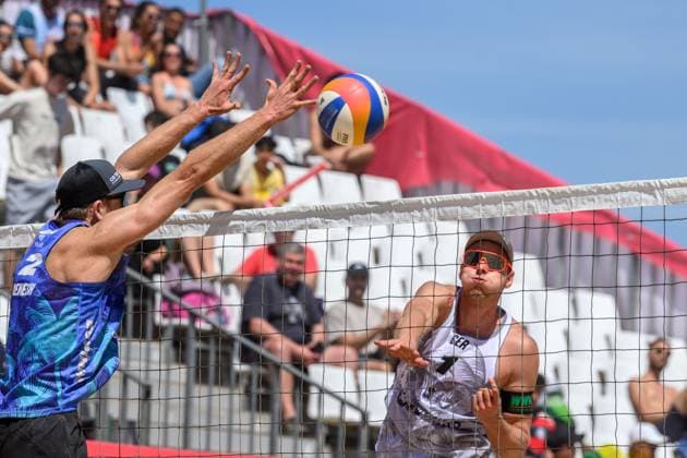 Sport Themen der Woche KW21 Beach Pro Tour - Elite 16 Espinho, Portugal, 25.05.2024 Nils Ehlers (GER); Beach Pro Tour - Elite 16 Espinho, Espinho am 25.05.2024 *** Beach Pro Tour Elite 16 Espinho, Portugal, 25 05 2024 Nils Ehlers GER Beach Pro Tour Elite 16 Espinho, Espinho on 25 05 2024 Copyright: xBEAUTIFULxSPORTS PeterxWeberx