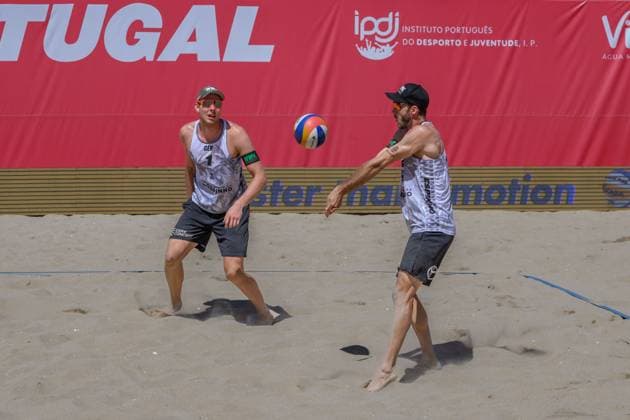 Beach Pro Tour Elite 16 Espinho, Portugal, 25 05 2024 Clemens Wickler GER , Nils Ehlers GER Beach Pro Tour Elite 16 Espinho, Espinho on 25 05 2024 Copyright: xBEAUTIFULxSPORTS PeterxWeberx