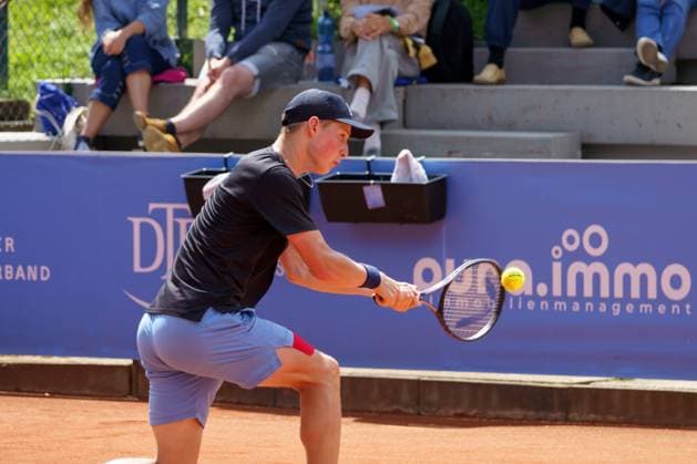 Schwaben Open ATP Challenger 2024 Augsburg, 25 05 2024 Elmer Moller DEN, Denmark in the singles final of the Schwaben Open 2024 Schwaben Open 2024, ATP Challenger Tour, venue of the TC Augsburg on 25 05 2024, Augsburg Copyright: xBEAUTIFULxSPORTSx Pajonkx