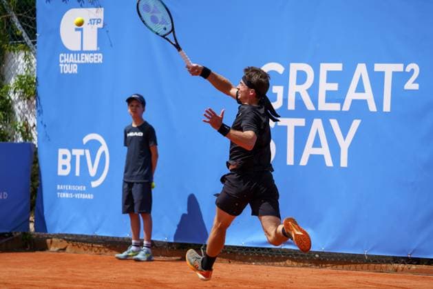 Schwaben Open ATP Challenger 2024 Augsburg, 25 05 2024 Timofey Skatov KAZ, Kazakhstan in the singles final of the Schwaben Open 2024 Schwaben Open 2024, ATP Challenger Tour, venue of the TC Augsburg on 25 05 2024, Augsburg Copyright: xBEAUTIFULxSPORTSx Pajonkx