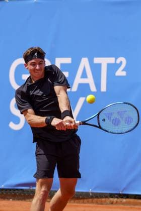 Schwaben Open ATP Challenger 2024 Augsburg, 25 05 2024 Timofey Skatov KAZ, Kazakhstan in the singles final of the Schwaben Open 2024 Schwaben Open 2024, ATP Challenger Tour, venue of the TC Augsburg on 25 05 2024, Augsburg Copyright: xBEAUTIFULxSPORTSx Pajonkx