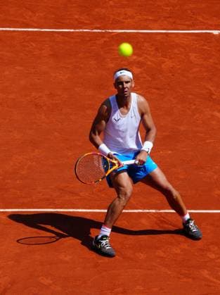 Rafa Nadal practices on Suzanne Lenglen Court French Open Tennis, Saturday Practice and Qualifying, Tennis, Roland Garros, Paris, France - 25 May 2024  Copyright: xJavierxGarcia Shutterstockx 14496646av