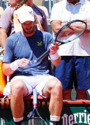 Andy Murray practices on Philippe Chatrier Court French Open Tennis, Saturday Practice and Qualifying, Tennis, Roland Garros, Paris, France - 25 May 2024  Copyright: xJavierxGarcia Shutterstockx 14496646dd