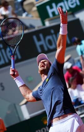 Andy Murray practices on Philippe Chatrier Court French Open Tennis, Saturday Practice and Qualifying, Tennis, Roland Garros, Paris, France - 25 May 2024  Copyright: xJavierxGarcia Shutterstockx 14496646cx