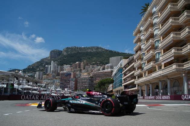 44 Lewis Hamilton (GBR) MERCEDES F1 TEAM in azione durante prove libere 3 del GRAN PREMIO DI MONACO F1 2024 @RACINGPICTURE during Formula 1 Grand Prix de Monaco - Free Practice and Qualify, Formula 1 Championship in Monaco, Principality of Monaco, May 25 2024  Copyright: xGiancarloxCattagni IPAxSportx xix xx IPA_46521140 IPA_Agency_IPA46521140
