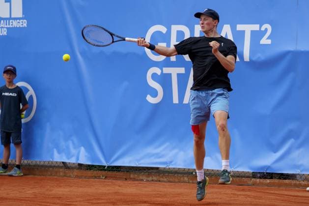 Schwaben Open ATP Challenger 2024 Augsburg, 25 05 2024 Elmer Moller DEN, Denmark in the singles final of the Schwaben Open 2024 Schwaben Open 2024, ATP Challenger Tour, venue of the TC Augsburg on 25 05 2024, Augsburg Copyright: xBEAUTIFULxSPORTSx Pajonkx