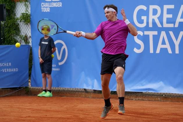 Schwaben Open ATP Challenger 2024 Augsburg, 25 05 2024 Timofey Skatov KAZ, Kazakhstan in the singles final of the Schwaben Open 2024 Schwaben Open 2024, ATP Challenger Tour, venue of the TC Augsburg on 25 05 2024, Augsburg Copyright: xBEAUTIFULxSPORTSx Pajonkx