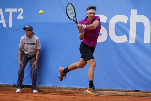 Schwaben Open ATP Challenger 2024 Augsburg, 25 05 2024 Timofey Skatov KAZ, Kazakhstan in the singles final of the Schwaben Open 2024 Schwaben Open 2024, ATP Challenger Tour, venue of the TC Augsburg on 25 05 2024, Augsburg Copyright: xBEAUTIFULxSPORTSx Pajonkx