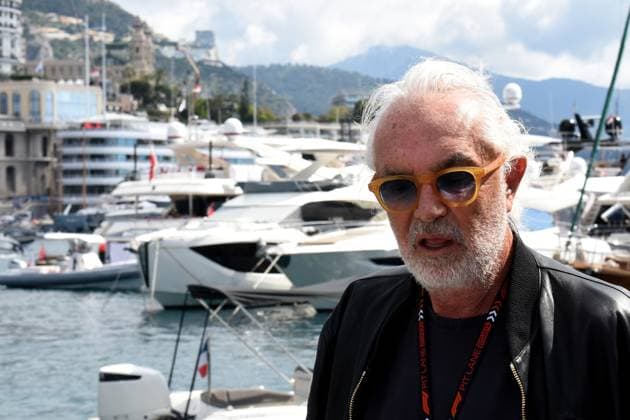 25 05 2024, xrarjax, Motorsport FIA Formula 1, Grand Prix of Monaco 2024 emspor, v l arrival Flavio Briatore Monte Carlo