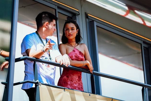 FORMULA 1 GRAND PRIX DE MONACO SPORTPIXPRESS MAXPPP - MONACO 25 05 2024 FORMULA 1 GRAND PRIX DE MONACO saint mleux (alexandra) is on a balcony of Ferrari team to see is boyfriend leclerc (charles) - (ferrari) during the free practice session 3 MONACO CIRCUIT DE MONACO MONACO  Copyright: xMAXPPPxSPORTPIXPRESSx HD8122 HD8122