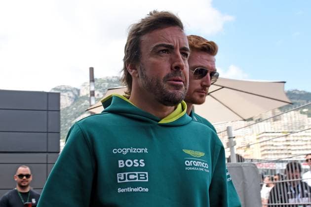 25 05 2024, xrarjax, Motorsport FIA Formula 1, Grand Prix of Monaco 2024 emspor, v l FIA Fernando Alonso Aston Martin starting number 14 Monte Carlo