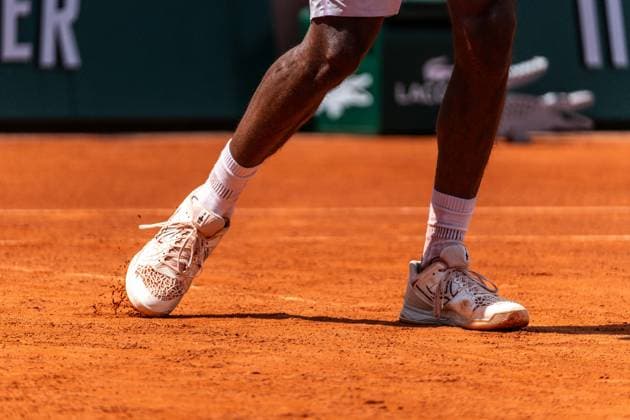 Roland Garros 2024 - Gael Montfils - Constant Lestienne Training Session - Paris Gael Monfils during a training session of Roland-Garros 2024 against Constant Lestienne, ATP, Tennis Herren and WTA, Tennis Damen Grand Slam tennis tournament at Roland-Garros stadium in Paris, France, on May 25, 2024. Photo Alexis Jumeau ABACAPRESS.COM Paris France  Copyright: xJumeauxAlexis ABACAx