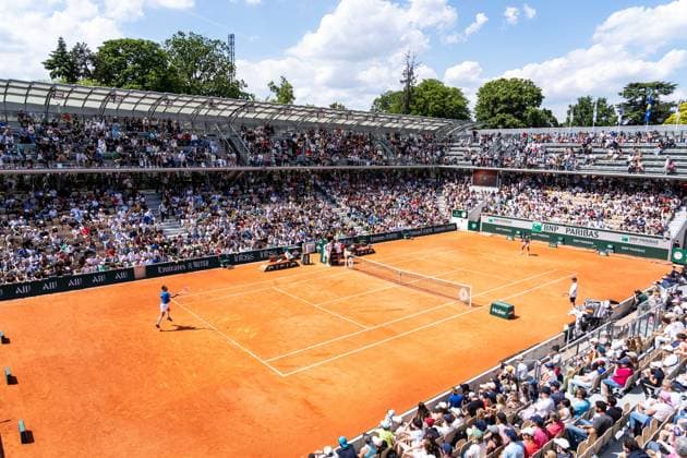 Roland Garros 2024 - Gael Montfils - Constant Lestienne Training Session - Paris Constant Lestienne during a training session of Roland-Garros 2024 against Gael Monfils, ATP, Tennis Herren and WTA, Tennis Damen Grand Slam tennis tournament at Roland-Garros stadium in Paris, France, on May 25, 2024. Photo Alexis Jumeau ABACAPRESS.COM Paris France  Copyright: xJumeauxAlexis ABACAx