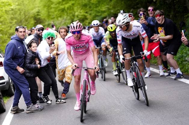 Sport Themen der Woche KW21 Sport Bilder des Tages Pogacar Tadej (Team Uae Emirates) pink jersey, during the stage 20 of the Giro d Italia from Alpago to Bassano del Grappa, Italy - Saturday, May 25, 2024 - Cycling  Copyright: xFabioxFerrarix xLaPressex