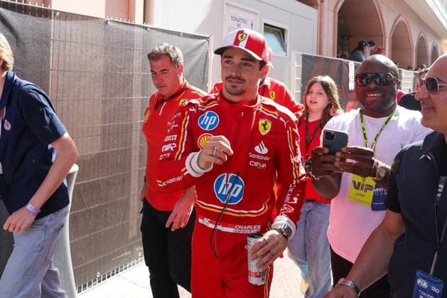 Winner of Qualifying, Pole Position, Charles Leclerc Scuderia Ferrari HP , Qualifying, Monaco Grand Prix, Motorsport, Men, Formula 1, 25 05 2024 Monte Carlo Monaco MCO Copyright: xkolbert-press ChristianxKolbertx
