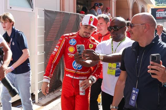 Winner of Qualifying, Pole Position, Charles Leclerc Scuderia Ferrari HP , Qualifying, Monaco Grand Prix, Motorsport, Men, Formula 1, 25 05 2024 Monte Carlo Monaco MCO Copyright: xkolbert-press ChristianxKolbertx