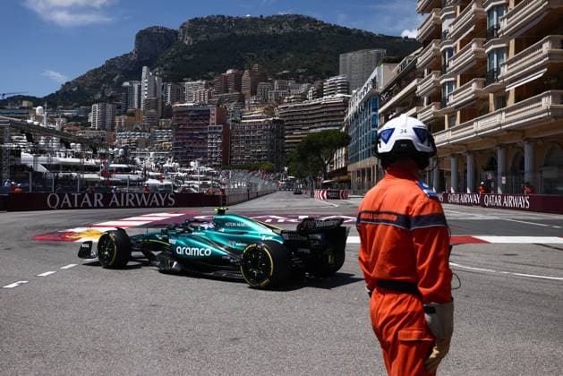 May 25, 2024, Monte Carlo, Monaco: Fernando Alonso of Aston Martin drives on the track during Practice 3 ahead of the F1 Grand Prix of Monaco at Circuit de Monaco on May 25, 2024 in Monte-Carlo, Monaco. Monte Carlo Monaco - ZUMAz156 20240525_zip_z156_024 Copyright: xBeataxZawrzelx