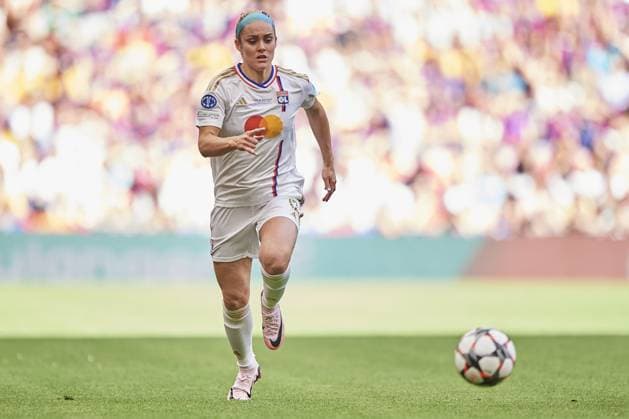 of Olympique Lyonnais during the UEFA Women s Champions League 2023 24 Final match between FC Barcelona, Barca and Olympique Lyonnais at San Mames Stadium on May 25, 2024 in Bilbao, Spain. (Photo by: LGM) FOOTBALL FEMININ : FC Barcelone vs Olympique Lyonnais - UEFA Ligue des Champions UWCL - Finale - 25 05 2024 LGM Panoramic 