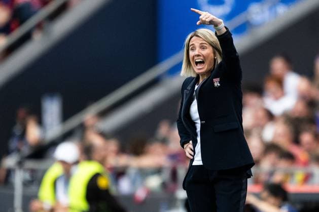 240525 Head coach Sonia Bompastor of Lyon during the UEFA Women s Champions League final between Barcelona and Lyon on May 25, 2024 in Bilbao Photo Ludvig Thunman BILDBYRAN kod LT LT0620 fotboll football soccer fotball champions league barcelona lyon dam bbeng final champions league final final 2024  Copyright: LUDVIGxTHUNMAN BB240525LT051