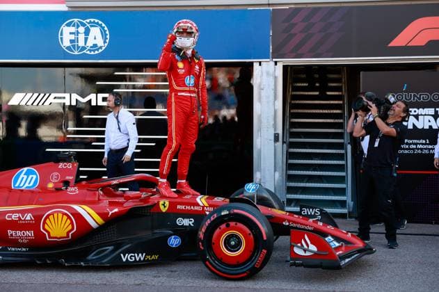 16 Charles Leclerc MCO, Scuderia Ferrari HP , F1 Grand Prix of Monaco at Circuit de Monaco on May 25, 2024 in Monte Carlo, Monaco Photo by HOCH ZWEI Monte Carlo Monaco