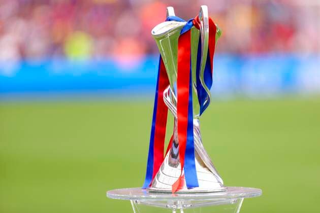 the UEFA Women s Champions League trophy, UEFA Women s Champions League 2023 2024 - Final, FC Barcelona, Barca vs Olympique Lyonnais, Estadio de San Mames, May 25, 2024, Bilbao, Spain.
