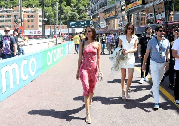 GP MONACO AMBIANCE PHOTOPQR NICE MATIN Jean François Ottonello ; Monaco ; 25 05 2024 ; 81e Grand Prix de Monaco 2024 - Formule 1 - pitlane - Alexandra Saint Mleux, compagne de Charles Leclerc Monaco GP May 2024 Monaco France  Copyright: xPHOTOPQR NICExMATIN MAXPPPxJeanxFrançoisxOttonellox 20240525NIM8642 20240525NIM8642