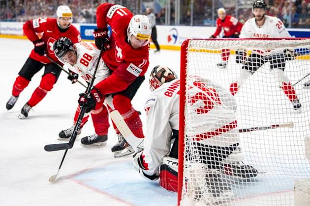 Ice hockey, World Championship, semi-final, Canada - Switzerland