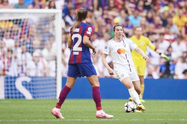 of Olympique Lyonnais during the UEFA Women s Champions League 2023 24 Final match between FC Barcelona, Barca and Olympique Lyonnais at San Mames Stadium on May 25, 2024 in Bilbao, Spain. (Photo by: LGM) FOOTBALL FEMININ : FC Barcelone vs Olympique Lyonnais - UEFA Ligue des Champions UWCL - Finale - 25 05 2024 LGM Panoramic 