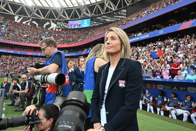 FC Barcelone vs Lyon PHOTOPQR LE PROGRES Frédéric CHAMBERT - Bilbao 25 05 2024 - FC Barcelone vs Lyon - Finale Women s Champions League - 25 05 2024 - Sonia Bompastor (lyon) Bilbao France  Copyright: xPHOTOPQR LExPROGRES MAXPPPxFrédéricxCHAMBERTx 20240525LPL8918 20240525LPL8918