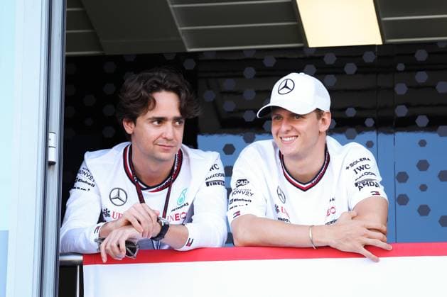 GUTIERREZ Esteban (mex), Development Driver of Mercedes AMG F1 Team, SCHUMACHER Mick (ger), Reserve Driver of Mercedes AMG F1 Team, portrait during the Formula 1 Grand Prix de Monaco 2024, 8th round of the 2024 Formula One World Championship, WM, Weltmeisterschaft from May 23 to 26, 2024 on the Circuit de Monaco, in Monaco - F1 - MONACO GRAND PRIX 2024 DPPI Panoramic  240525_R08_MONACO_DP_AV3_1577