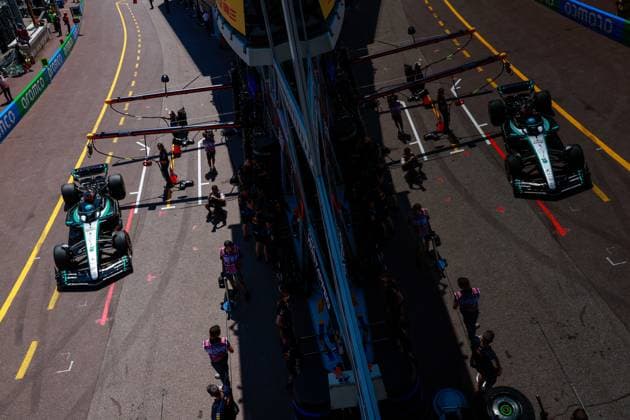 63 George Russell GBR, Mercedes AMG Petronas F1 Team , F1 Grand Prix of Monaco at Circuit de Monaco on May 25, 2024 in Monte Carlo, Monaco Photo by HOCH ZWEI Monte Carlo Monaco