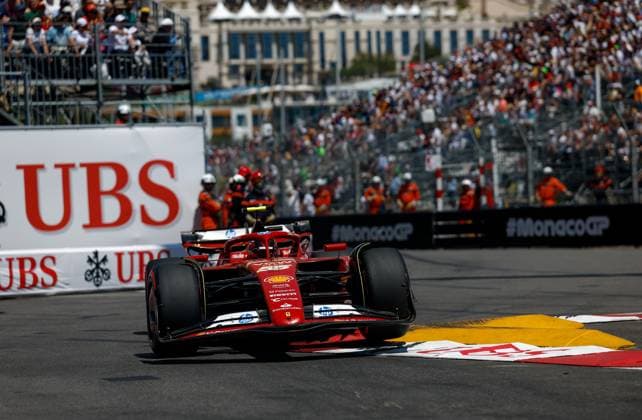 55 Carlos Sainz ESP, Scuderia Ferrari HP , F1 Grand Prix of Monaco at Circuit de Monaco on May 25, 2024 in Monte Carlo, Monaco Photo by HOCH ZWEI Monte Carlo Monaco